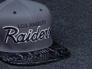 Los Angeles Raiders Snakeskin Strapback