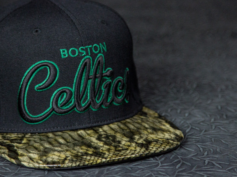 Boston Celtics Snakeskin Strapback