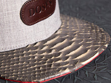 Doses Gray Ribbed Snakeskin Strapback