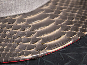 Doses Gray Ribbed Snakeskin Strapback