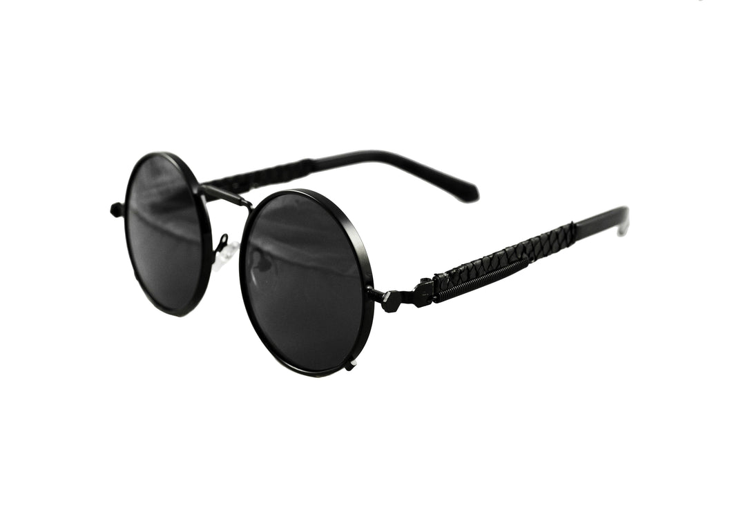 Black Python Sherlock Sunglasses (Black Lenses)