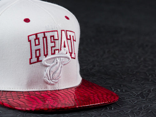 Miami Heat Snakeskin Strapback