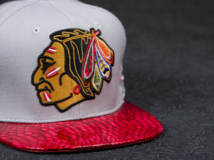 Chicago Blackhawks Snakeskin Strapback