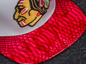 Chicago Blackhawks Snakeskin Strapback