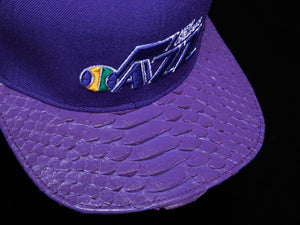 New Orleans Jazz Snakeskin Strapback