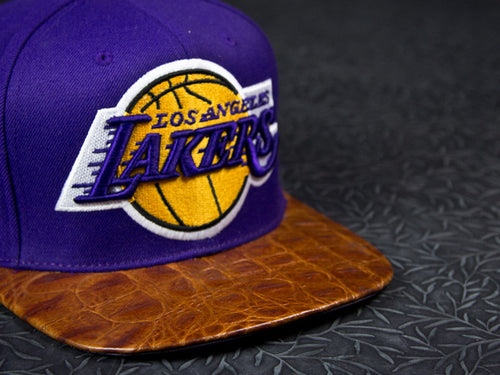 Los Angeles Lakers Alligator Strapback