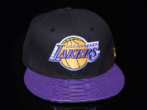 Mesh Los Angeles Lakers Snakeskin Strapback