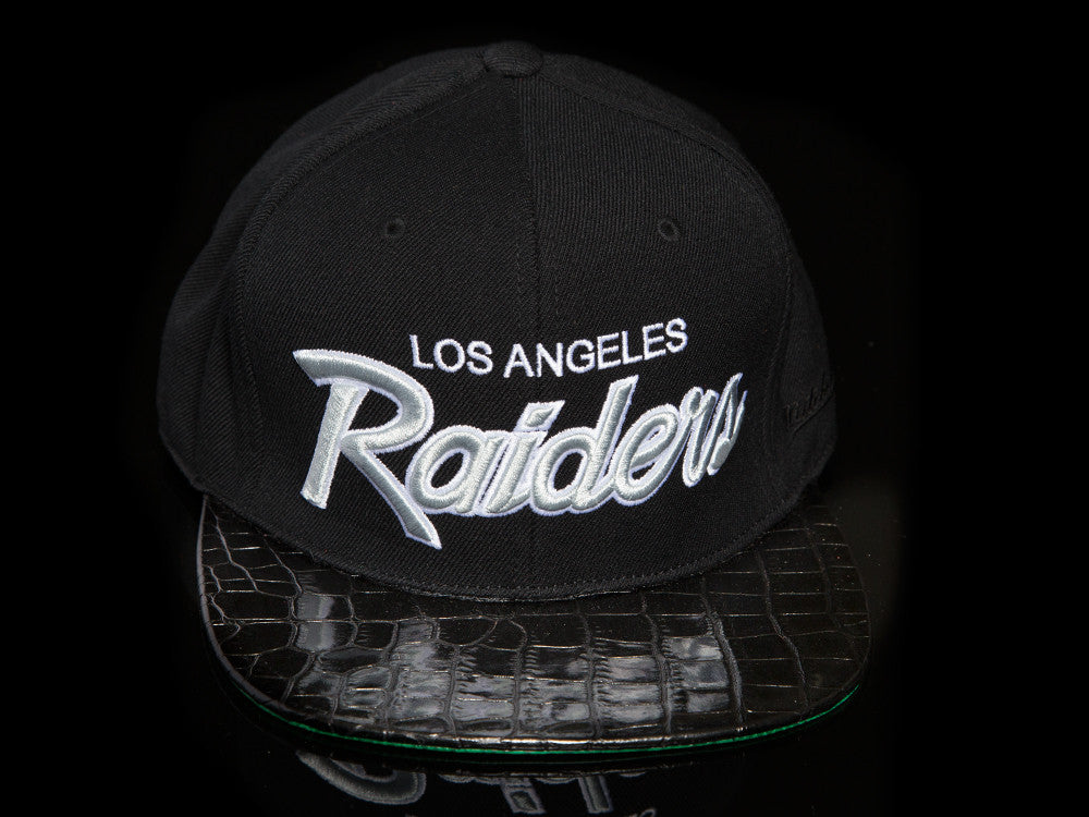 Oakland Raiders Alligator Strapback