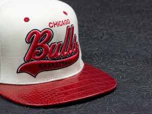 Retro Bulls Alligator Strapback