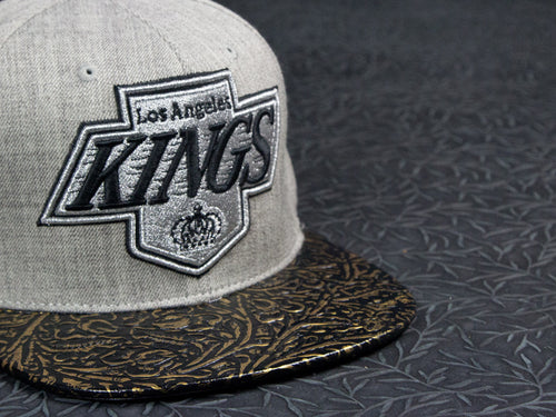 Los Angeles Kings Gold Embossed Strapback