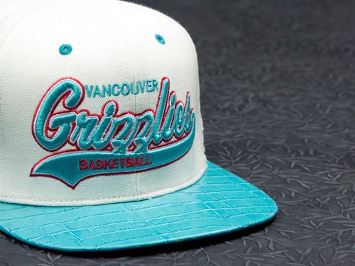 Retro Vancouver Grizzlies Alligator Strapback