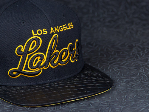 Los Angeles Lakers Alligator Strapback