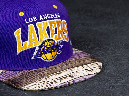 Los Angeles Lakers Alligator Strapback