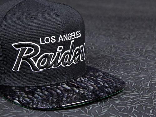 Los Angeles Raiders Snakeskin Strapback