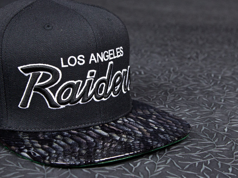 Los Angeles Raiders Snakeskin Strapback