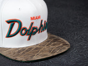 Miami Dolphins Woodgrain Strapback