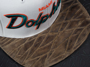 Miami Dolphins Woodgrain Strapback