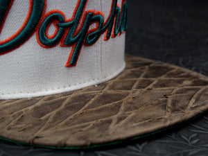 Miami Dolphins Woodgrain Strapback