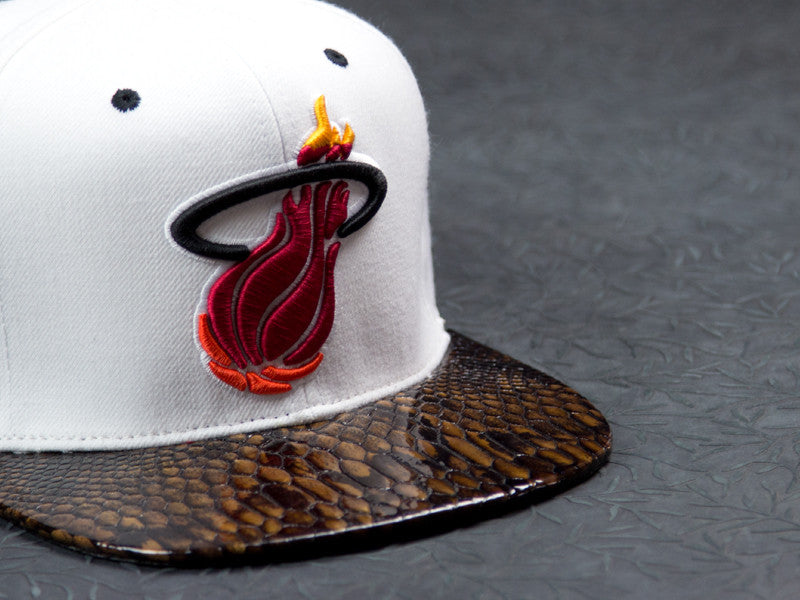 Miami Heat Snakeskin Strapback