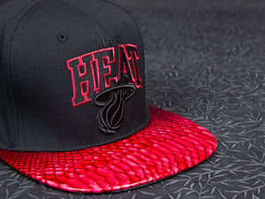 Miami Heat Snakeskin Strapback