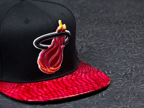 Miami Heat Snakeskin Strapback