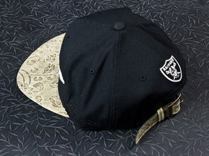 Los Angeles Raiders Rose Leather Strapback