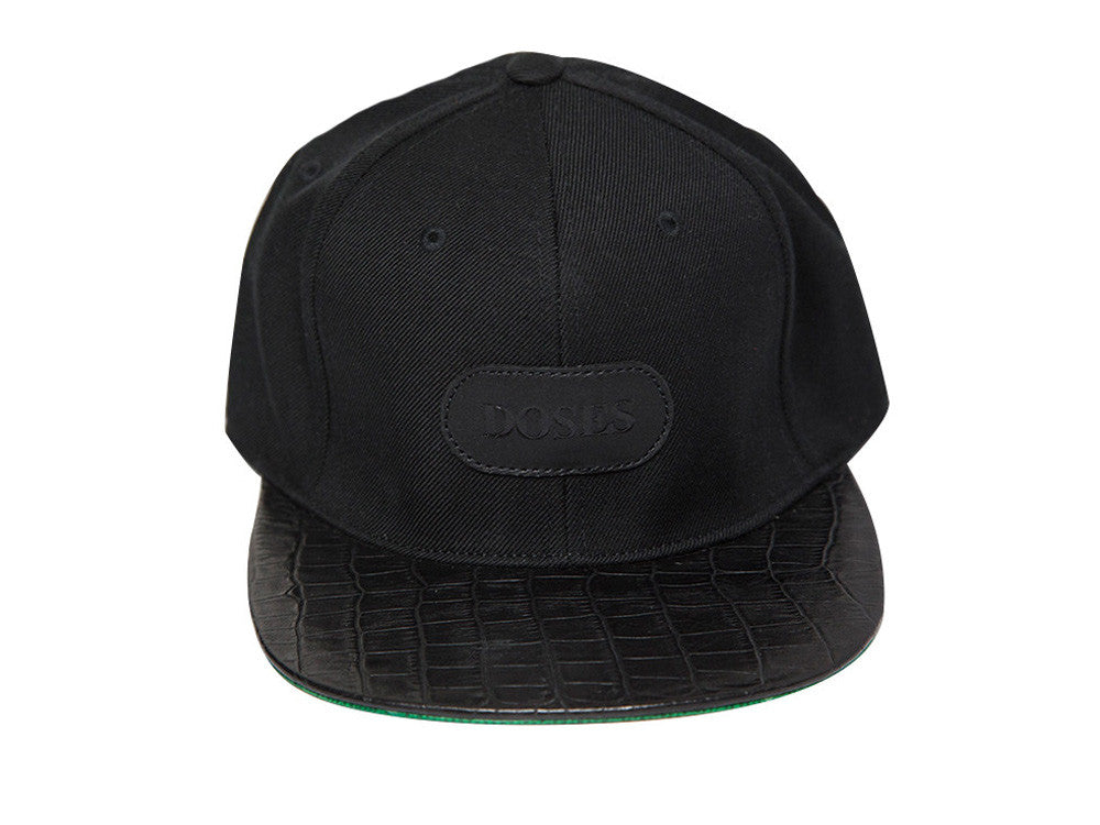 Doses Noir Gator Strapback