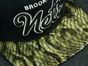 Brooklyn Nets Snakeskin Strapback