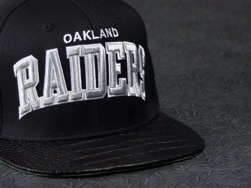 Oakland Raiders Alligator Strapback