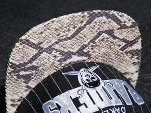 Oakland Raiders Snakeskin Strapback