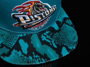 Detroit Pistons Snakeskin Strapback