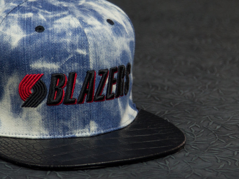 Portland Trail Blazers Denim Alligator Strapback