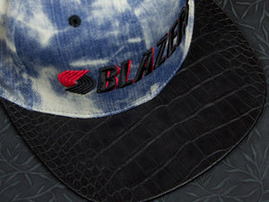 Portland Trail Blazers Denim Alligator Strapback