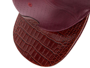 Doses Crimson Perforated Alligator Strapback
