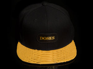 Doses Flaxen Snakeskin Strapback