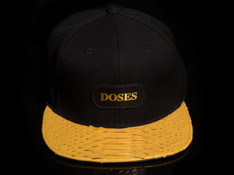Doses Flaxen Snakeskin Strapback