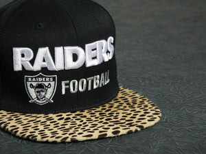 Oakland Raiders Cheetah Strapback