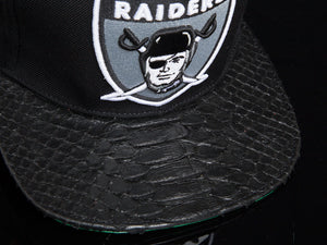 Oakland Raiders Snakeskin Strapback