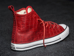 DOSES BLOOD RED ALLIGATOR BELLY CONVERSE *SOLD OUT