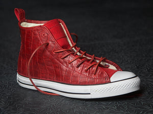 DOSES BLOOD RED ALLIGATOR BELLY CONVERSE *SOLD OUT