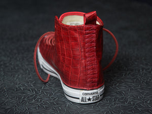 DOSES BLOOD RED ALLIGATOR BELLY CONVERSE *SOLD OUT