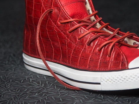 DOSES BLOOD RED ALLIGATOR BELLY CONVERSE *SOLD OUT