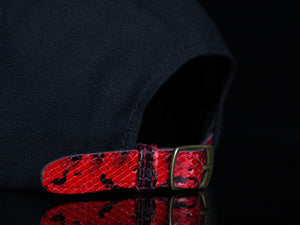 Doses Coral Snakeskin Strapback