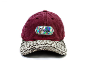 Doses Natural Red Denim Python Strapback