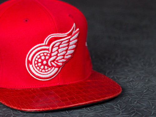 Detroit Redwings Alligator Strapback