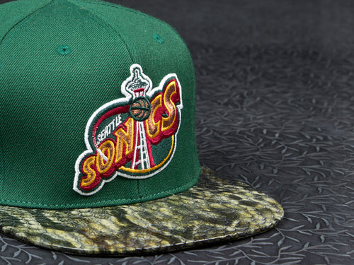 Seattle Super Sonics Snakeskin Strapback