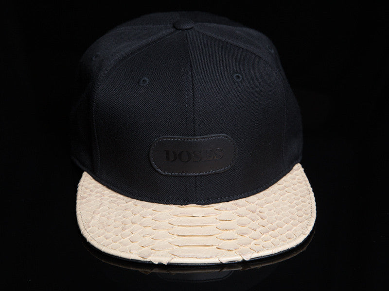 Doses Ivory Snakeskin Strapback