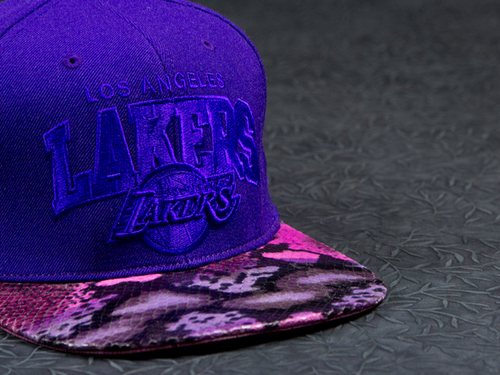 Los Angeles Lakers Snakeskin Strapback