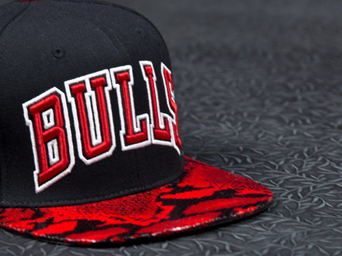 Chicago Bulls Snakeskin Strapback