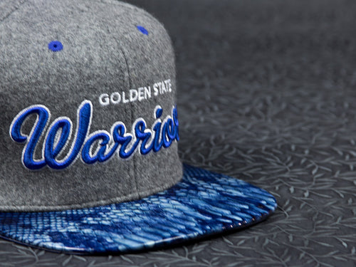 Golden State Warriors Snakeskin Strapback